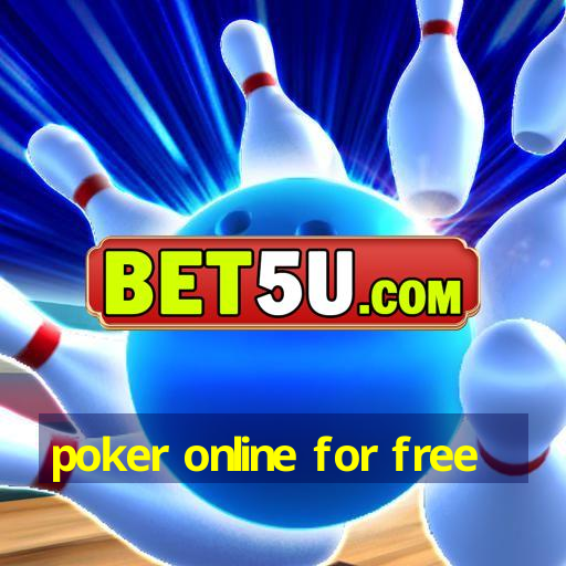 poker online for free